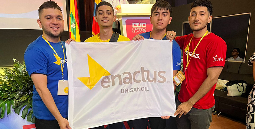 Estudiantes de Ingeniería de Sistemas de UNISANGIL Sede Yopal Participaron en Expo Nacional Enactus 2024