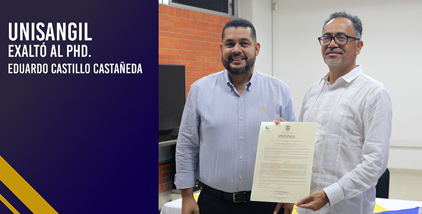 UNISANGIL entrega reconocimiento a docente del CICATA por su contribución a la movilidad e investigación