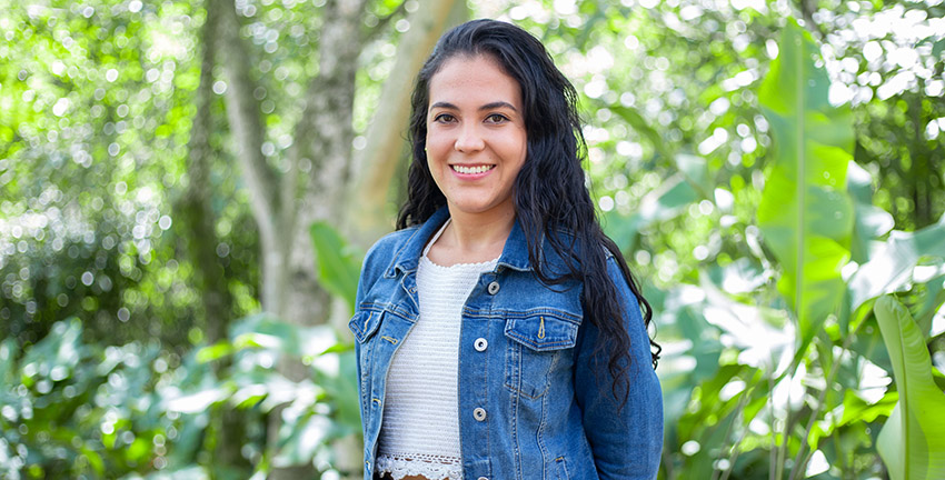 Joven investigadora Luz Karime Reyes, representa a UNISANGIL en el programa + Mujer + Ciencia + Equidad