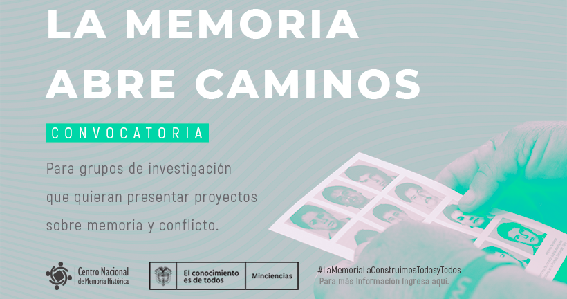 “La Memoria Abre Caminos”, Convocatoria del Ministerio de Ciencia Tecnología e Innovación, en la que UNISANGIL quedó como finalista